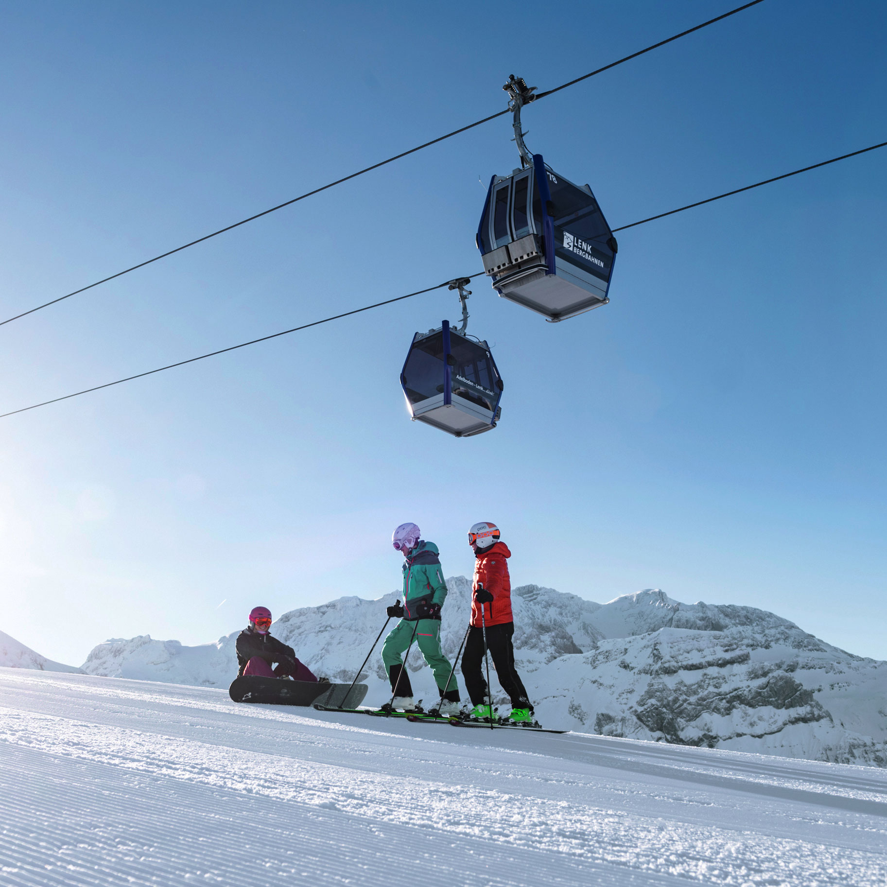 Skifahren am Metsch